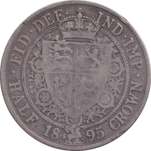 1895 HALFCROWN ( FINE ) - HALFCROWN - Cambridgeshire Coins