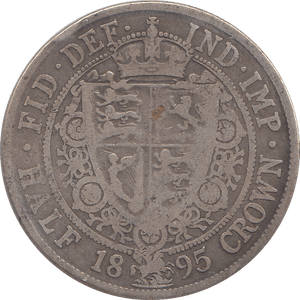 1895 HALFCROWN ( FINE ) - HALFCROWN - Cambridgeshire Coins