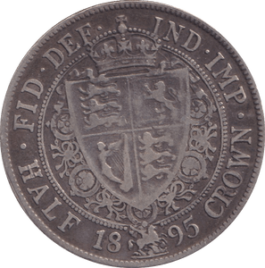 1895 HALFCROWN ( FINE ) - HALFCROWN - Cambridgeshire Coins