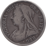 1895 HALFCROWN ( FINE ) - Halfcrown - Cambridgeshire Coins