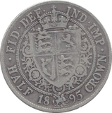 1895 HALFCROWN ( FINE ) - HALFCROWN - Cambridgeshire Coins