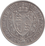 1895 HALFCROWN ( FINE ) - HALFCROWN - Cambridgeshire Coins