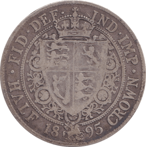 1895 HALFCROWN ( FINE ) - HALFCROWN - Cambridgeshire Coins