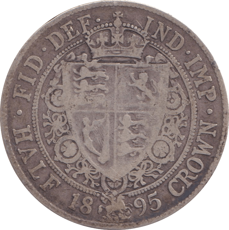 1895 HALFCROWN ( FINE ) - HALFCROWN - Cambridgeshire Coins