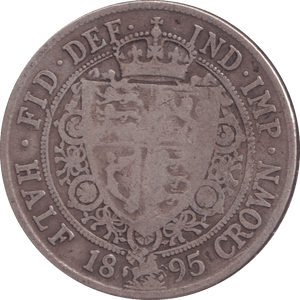 1895 HALFCROWN ( NF ) - HALFCROWN - Cambridgeshire Coins