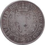 1895 HALFCROWN ( NF ) - HALFCROWN - Cambridgeshire Coins