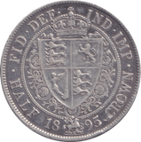 1895 HALFCROWN ( VF ) - HALFCROWN - Cambridgeshire Coins