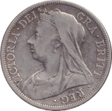 1895 HALFCROWN ( VF ) - WORLD COINS - Cambridgeshire Coins