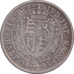 1895 HALFCROWN ( VF ) - WORLD COINS - Cambridgeshire Coins