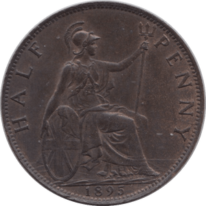 1895 HALFPENNY ( UNC ) - Halfpenny - Cambridgeshire Coins