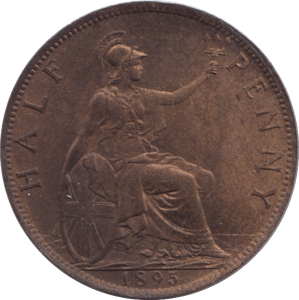 1895 HALFPENNY ( UNC ) - Halfpenny - Cambridgeshire Coins