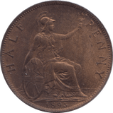 1895 HALFPENNY ( UNC ) - Halfpenny - Cambridgeshire Coins
