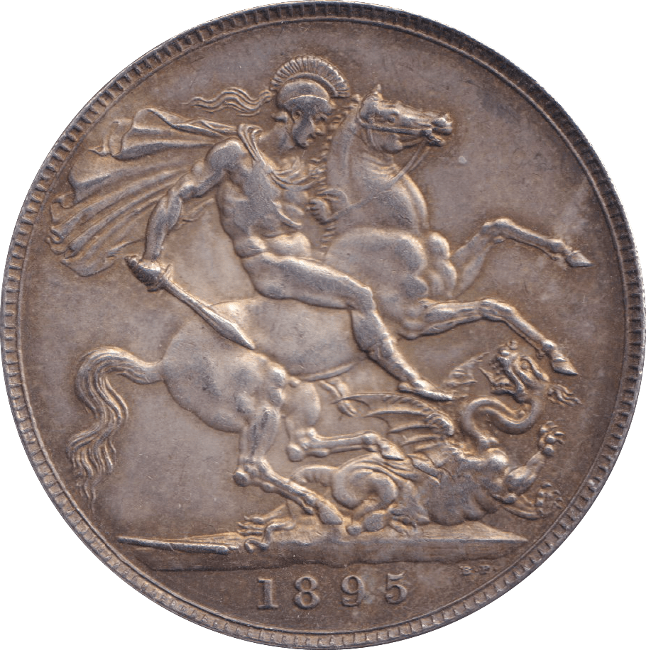 1895 LIX CROWN ( AUNC ) - CROWN - Cambridgeshire Coins