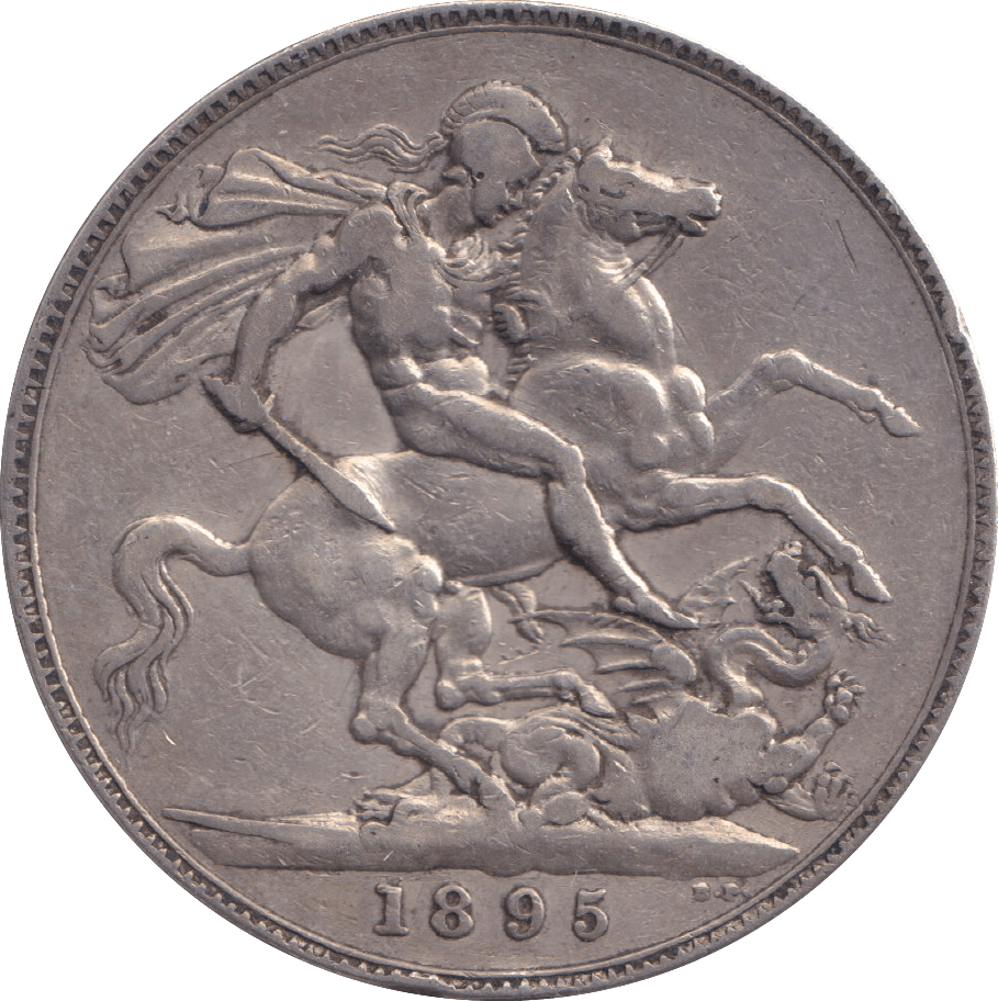 1895 LVIII CROWN ( GVF ) - CROWN - Cambridgeshire Coins