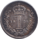 1895 MAUNDY ONE PENNY ( EF ) - MAUNDY ONE PENNY - Cambridgeshire Coins