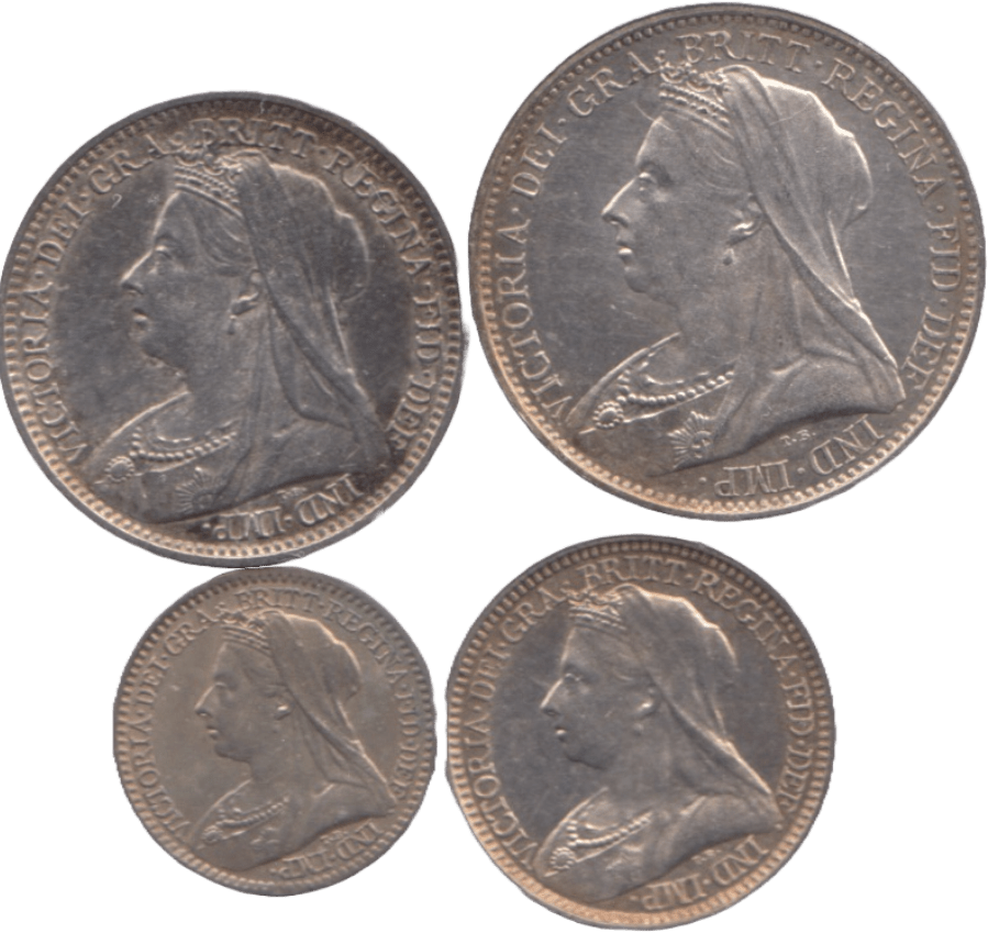 1895 MAUNDY SET VICTORIA - Maundy Set - Cambridgeshire Coins