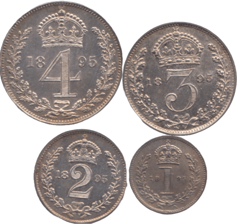 1895 MAUNDY SET VICTORIA - Maundy Set - Cambridgeshire Coins
