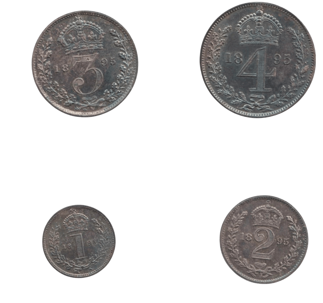 1895 MAUNDY SET VICTORIA - Maundy Set - Cambridgeshire Coins