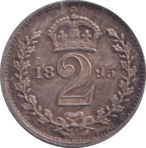 1895 MAUNDY TWO PENCE ( EF ) - MAUNDY ONE PENNY - Cambridgeshire Coins