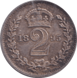 1895 MAUNDY TWO PENCE ( EF ) - MAUNDY ONE PENNY - Cambridgeshire Coins