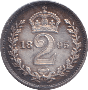 1895 MAUNDY TWOPENCE ( UNC ) - MAUNDY TWOPENCE - Cambridgeshire Coins