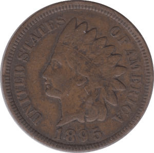 1895 ONE CENT USA - WORLD COINS - Cambridgeshire Coins