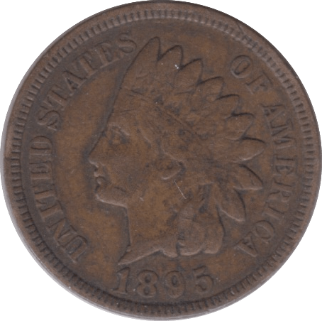 1895 ONE CENT USA - WORLD COINS - Cambridgeshire Coins