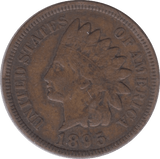 1895 ONE CENT USA - WORLD COINS - Cambridgeshire Coins