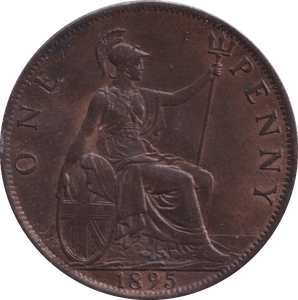 1895 PENNY ( UNC ) - PENNY - Cambridgeshire Coins