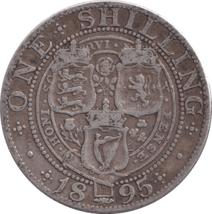 1895 SHILLING ( FAIR ) - SHILLING - Cambridgeshire Coins