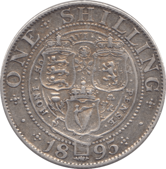 1895 SHILLING ( FINE ) - SHILLING - Cambridgeshire Coins