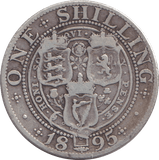 1895 SHILLING ( FINE ) - SHILLING - Cambridgeshire Coins