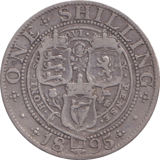 1895 SHILLING ( FINE ) - SHILLING - Cambridgeshire Coins