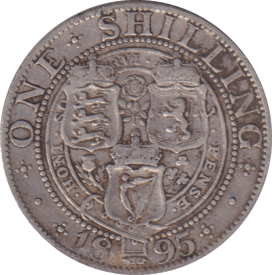 1895 SHILLING (FINE) - SHILLING - Cambridgeshire Coins