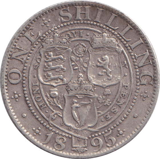 1895 SHILLING ( GVF ) - SHILLING - Cambridgeshire Coins