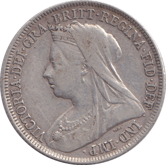 1895 SHILLING ( GVF ) - SHILLING - Cambridgeshire Coins