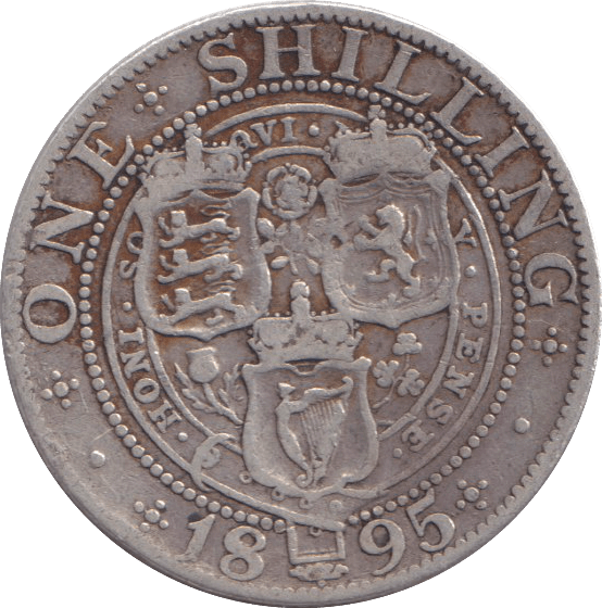 1895 SHILLING ( NF ) - SHILLING - Cambridgeshire Coins