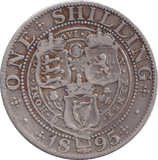 1895 SHILLING ( NF ) - SHILLING - Cambridgeshire Coins