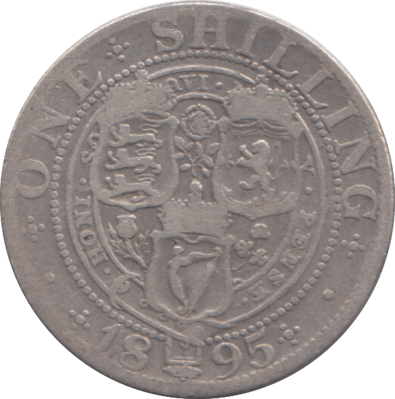 1895 SHILLING ( NF ) - SHILLING - Cambridgeshire Coins