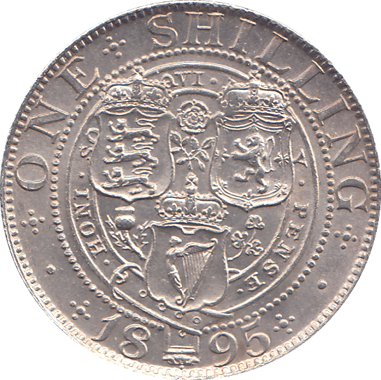 1895 SHILLING ( UNC ) - SHILLING - Cambridgeshire Coins