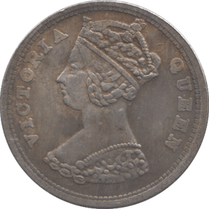 1895 SILVER 10 CENT HONG KONG - WORLD COINS - Cambridgeshire Coins