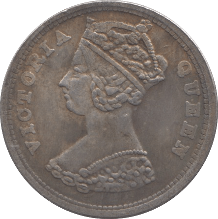 1895 SILVER 10 CENT HONG KONG - WORLD COINS - Cambridgeshire Coins