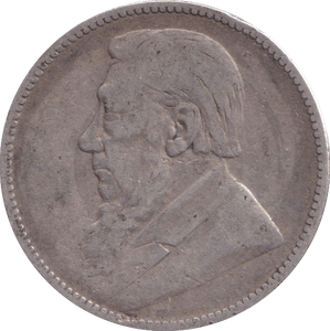1895 SILVER SOUTH AFRICA SHILLING - SILVER WORLD COINS - Cambridgeshire Coins