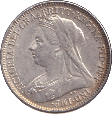 1895 SIXPENCE ( EF ) - SIXPENCE - Cambridgeshire Coins