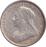 1895 SIXPENCE ( EF ) - SIXPENCE - Cambridgeshire Coins