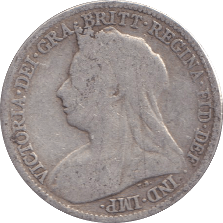 1895 SIXPENCE ( FINE ) - WORLD COINS - Cambridgeshire Coins