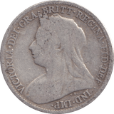 1895 SIXPENCE ( FINE ) - WORLD COINS - Cambridgeshire Coins