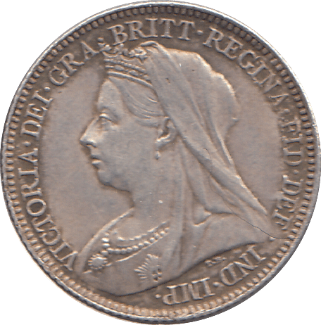 1895 SIXPENCE ( GF ) - SIXPENCE - Cambridgeshire Coins