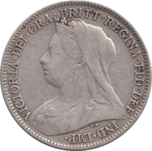 1895 SIXPENCE ( GF ) - SIXPENCE - Cambridgeshire Coins