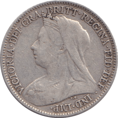 1895 SIXPENCE ( GF ) - SIXPENCE - Cambridgeshire Coins